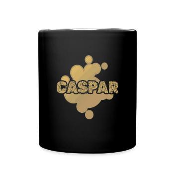 Prénom Caspar - Mug uni - noir - Devant