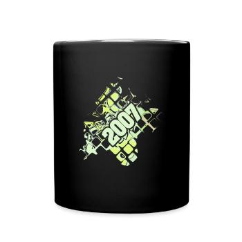 Geburtstag 2007 - Tasse einfarbig - Schwarz - Vorne