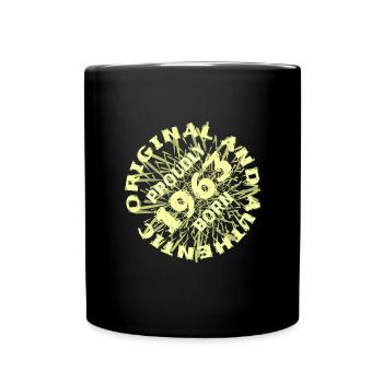 Authentisch 1963 - Tasse einfarbig - Schwarz - Vorne