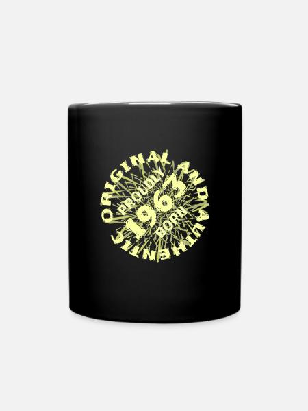 Authentisch 1963 - Tasse einfarbig - Schwarz