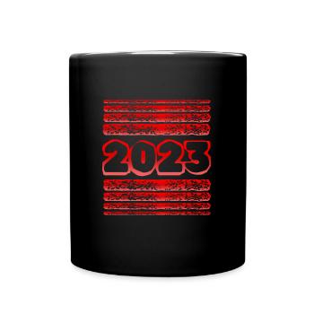 2023 - Tasse einfarbig - Schwarz - Vorne