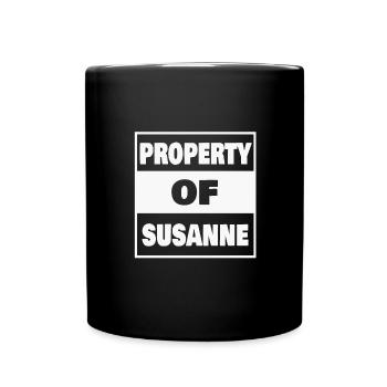 Susanne comme prénom - Mug uni - noir - Devant