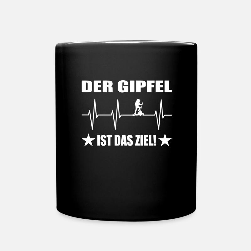 Wandern - Tasse einfarbig - Schwarz