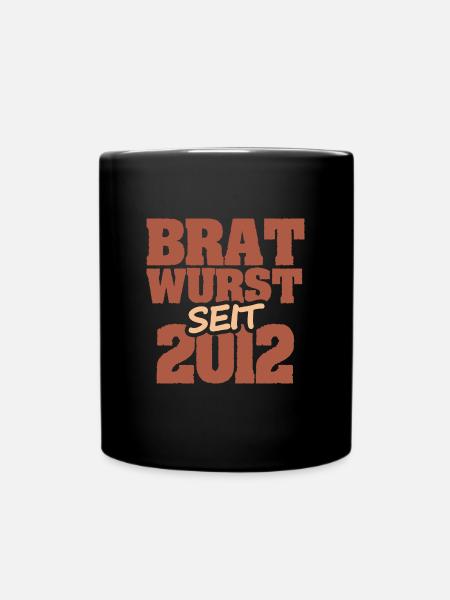 Bratwurst 2012 - Tasse einfarbig - Schwarz