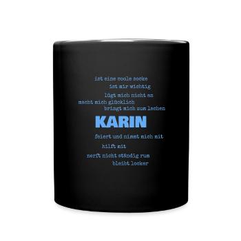 Dictons Karin - Mug uni - noir - Devant