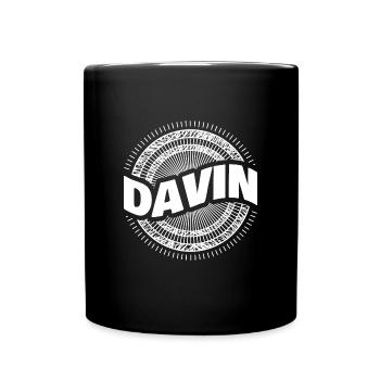 Davin as a gift idea - Full Colour Mug - black - Front