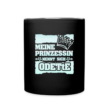 Nom de la fille Odette - Mug uni - noir - Devant
