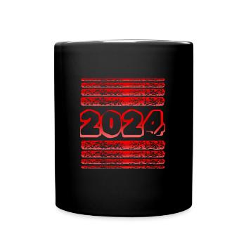 Année 2024 - Mug uni - noir - Devant