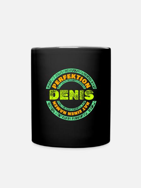 Denis als Denis - Tasse einfarbig - Schwarz
