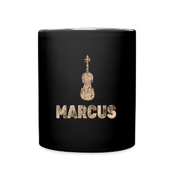 Marcus as viola - Full Colour Mug - black - Front