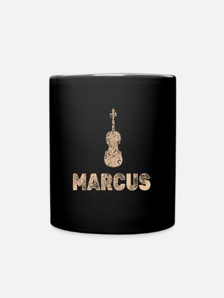Marcus als Bratsche - Tasse einfarbig - Schwarz