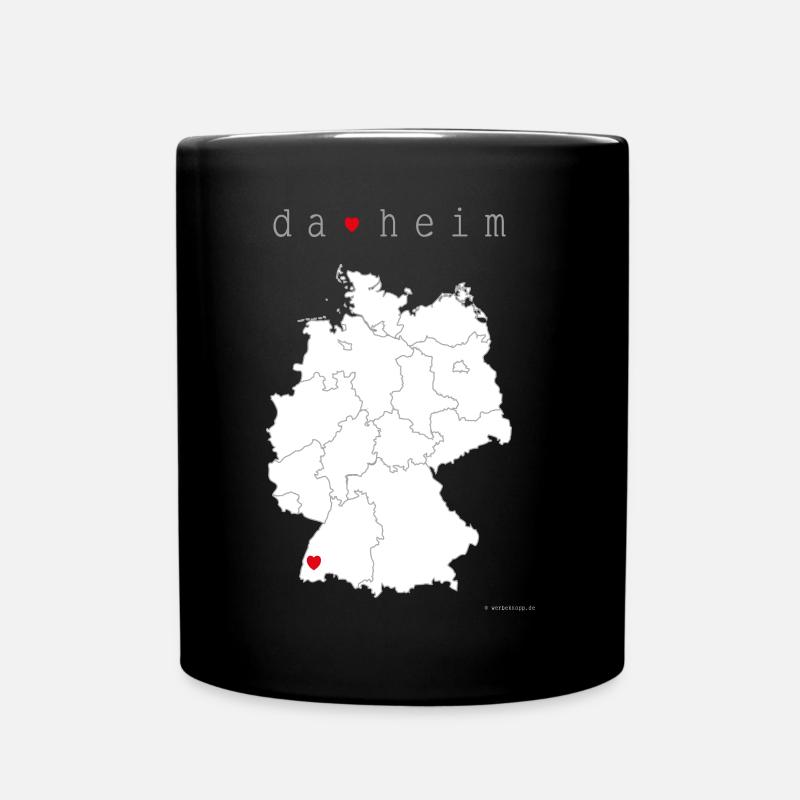 DA HEIM Shirt Männer - Tasse einfarbig - Schwarz