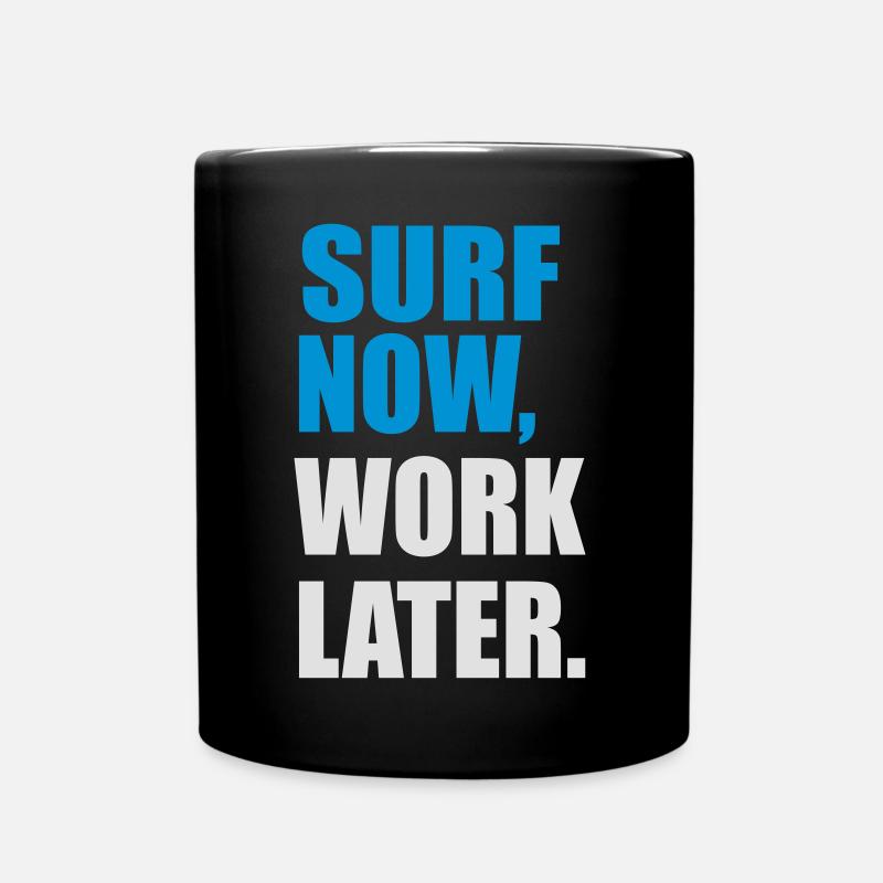 surf - Mug uni - noir