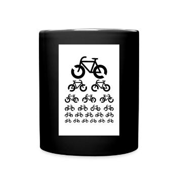 Landoltring bike eye test poster - Full Colour Mug - black - Front
