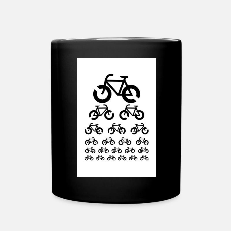 Landoltring bike eye test poster - Full Colour Mug - black