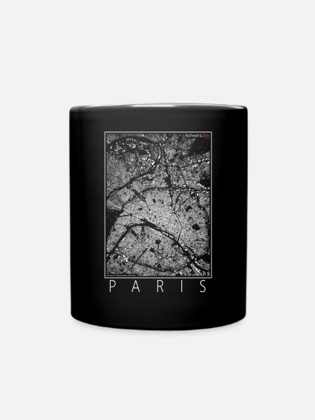 Schéma noir de Paris - Mug uni - noir