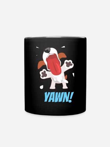 Hund - Tasse einfarbig - Schwarz