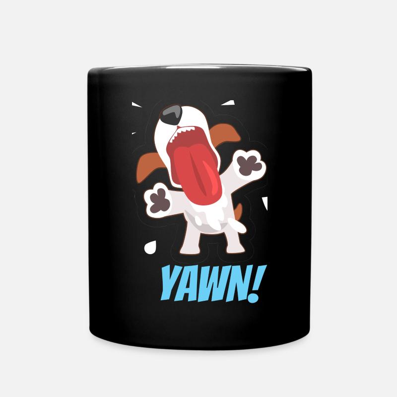 Hund - Tasse einfarbig - Schwarz
