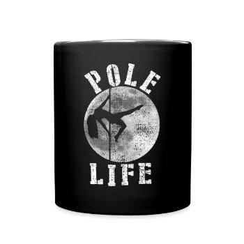 Pole Dance - Tasse einfarbig - Schwarz - Vorne