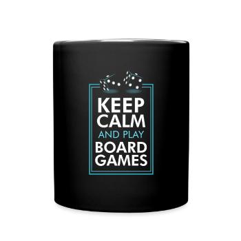 Board Game Gift Role-playing Game Chess Dice - Full Colour Mug - black - Front