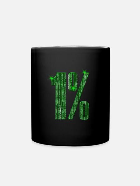 1% de matrice - Mug uni - noir