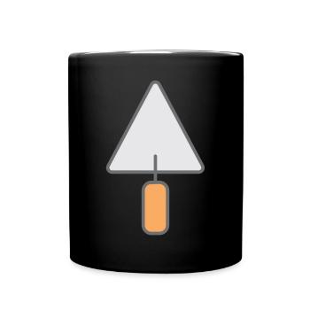 Maurer Löffel - Tasse einfarbig - Schwarz - Vorne