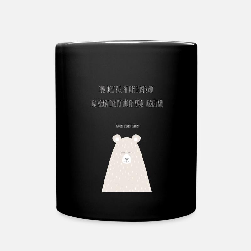 One sees clearly only with the heart... - Full Colour Mug - black