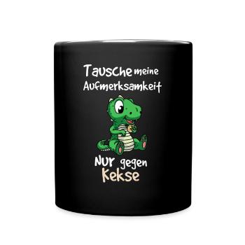 Small Crocodile Saying Design - Full Colour Mug - black - Front