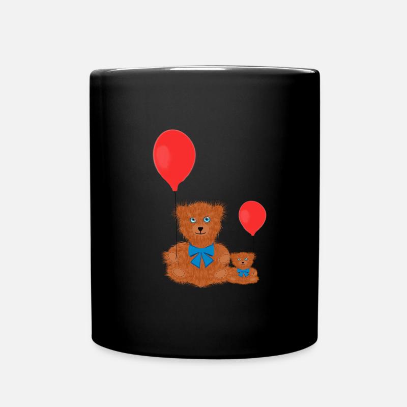 björn - Enfärgad mugg - svart