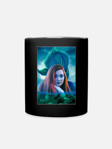 H Artwork Fantastique Affiche Gothique Sirène - Mug uni - noir