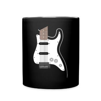eGuitar Guitar Music Music Musician Band - Full Colour Mug - black - Front