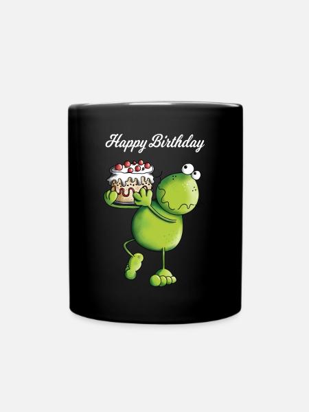 Grenouille d'anniversaire - Mug uni - noir