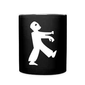 Zombie - Tasse einfarbig - Schwarz - Vorne