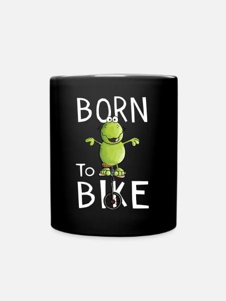 Born To Bike - Vélo - Cadeau - Grenouille - Mug uni - noir