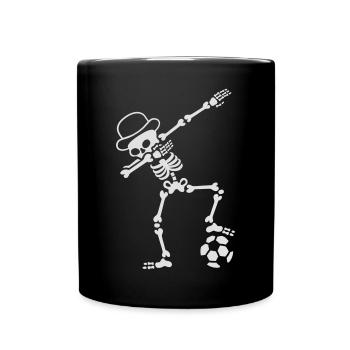 England dab dabbing skeleton soccer football 1 - Tasse einfarbig - Schwarz - Vorne