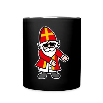 Sinterklaas Saint Nicolais Floss Dance Flossing - Tasse einfarbig - Schwarz - Vorne