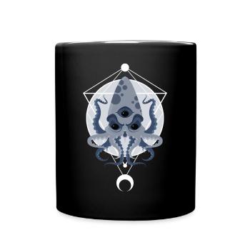 Cthulhu Third Eye Lovecraft Necronomicon - Full Colour Mug - black - Front