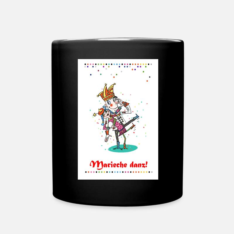 Karneval in Köln - Tasse einfarbig - Schwarz