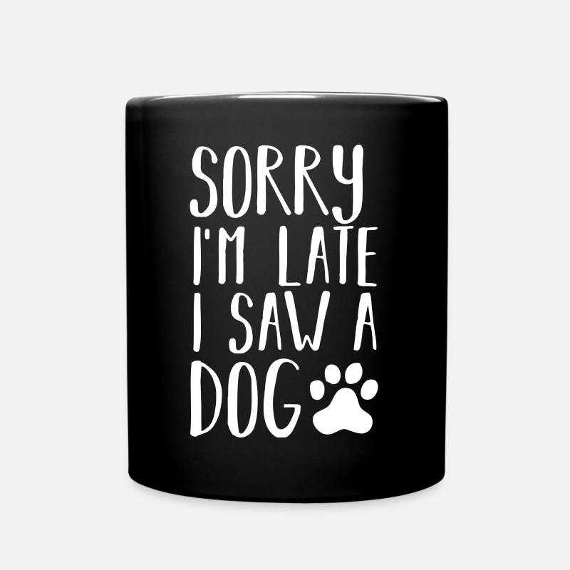 Hund Hunde - Tasse einfarbig - Schwarz