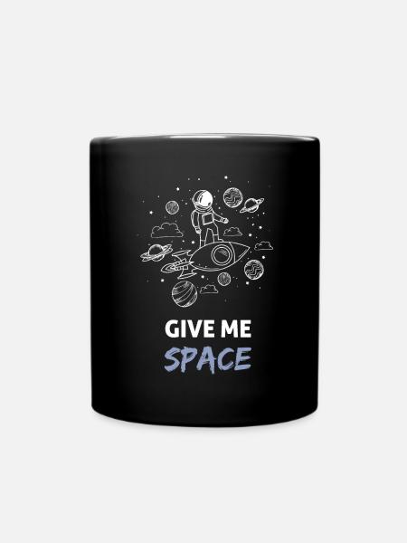Give me space - Full Colour Mug - black