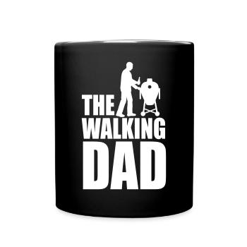 Der wandelnde Papa lustige Kamado BBQ Väter Tag Geschenk - Tasse einfarbig - Schwarz - Vorne
