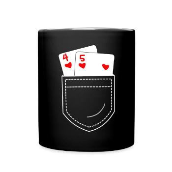 Poker - Mug uni - noir - Devant