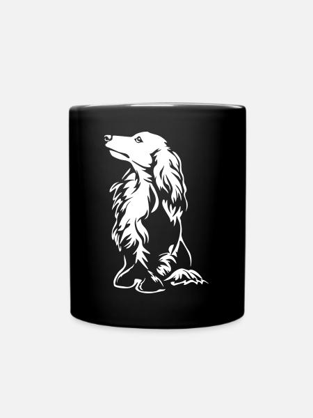 Dackel "Black Edition" - Tasse einfarbig - Schwarz