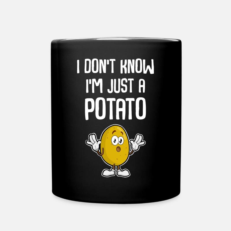 Kartoffel - Tasse einfarbig - Schwarz