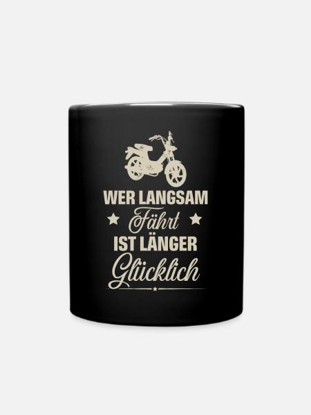 Mofa - Tasse einfarbig - Schwarz