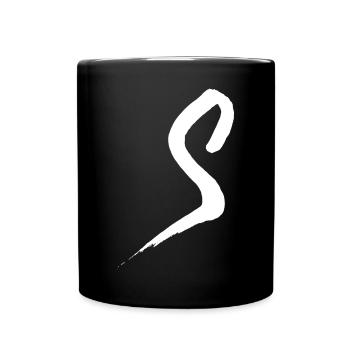 Trendy Cool Stylish S Letter - Full Colour Mug - black - Front