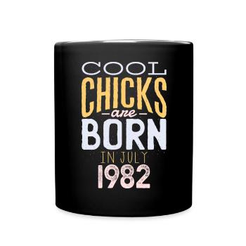 July 1982 - 40th birthday gift. Wife. - Full Colour Mug - black - Front