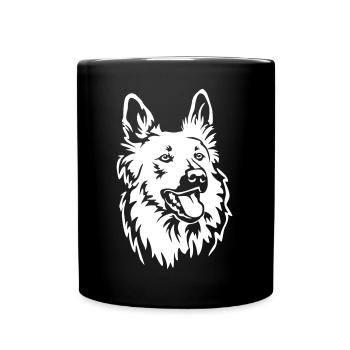 Harzer Fuchs Head "Black Edition" - Full Colour Mug - black - Front