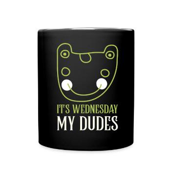 It is Wednesday my dudes! It's wednesday my dudes - Tasse einfarbig - Schwarz - Vorne