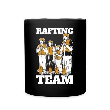 Tenue d’équipe de rafting pour les équipes de navigation de plaisance en montagne - Mug uni - noir - Devant